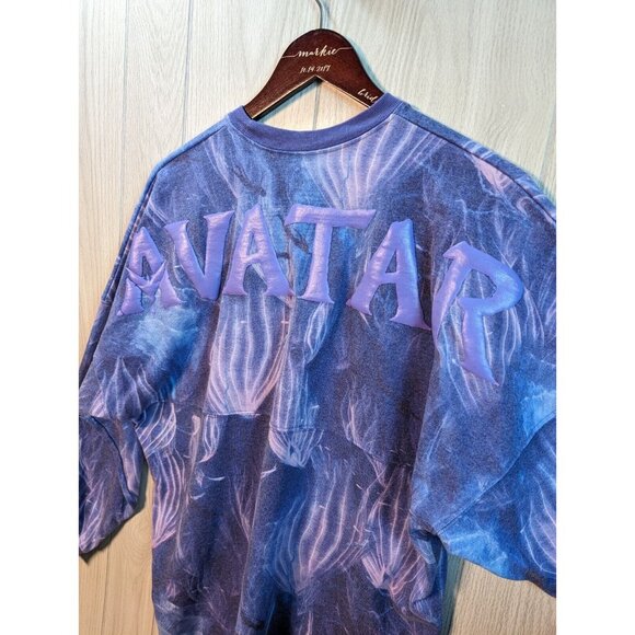Spirit Jersey Adult Small Disney Avatar Jelly Fish All Over Print Oversize Faded - Picture 4 of 8